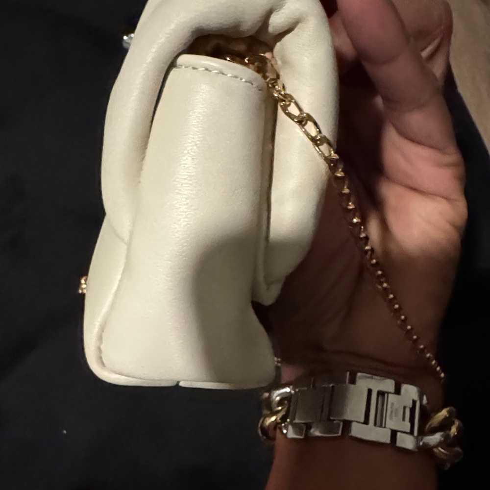 JW Anderson Ivory Bow Clutch with Gold Chain - Picture 8 of 15